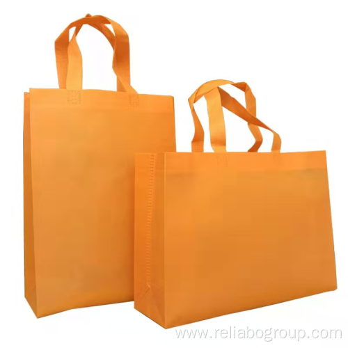 Stock Non-Woven Tote boutique custom laminated Shopping Bag